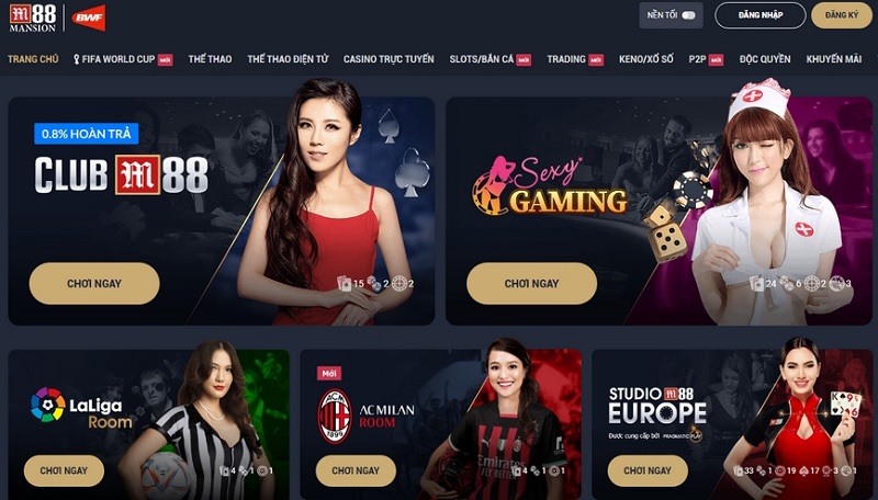 M88 Top 10 casino online uy tín