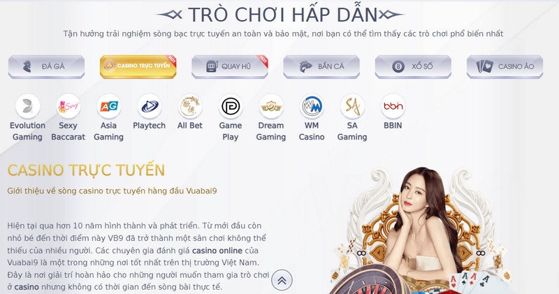 Cách chơi casino online đa dạng trò chơi