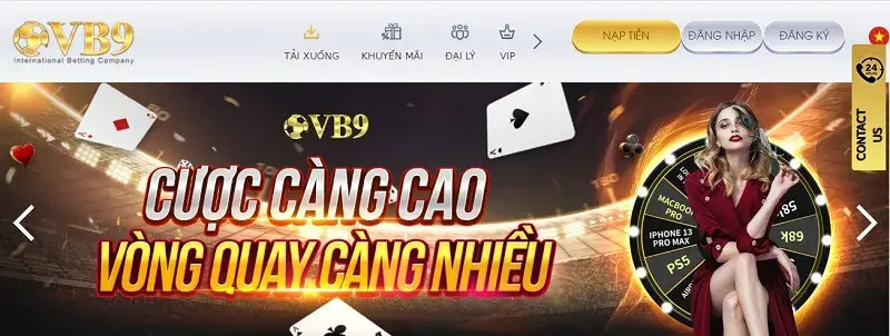 Kho game Live Casino uy tín tại VB9